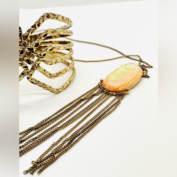 Tassel Iridescent Necklace Bracelet lot - Picture 9 of 17